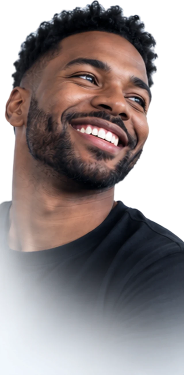 Patient with Afro-textured hair after his transplant