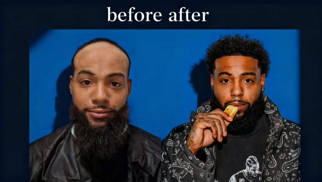 Afro Hair Transplant Before After Afro Hair Transplant Before After