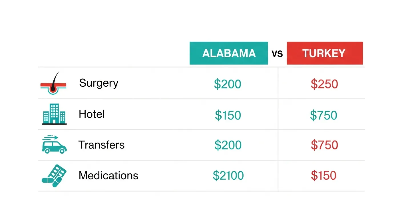 Typical Alabama-Turkey Cost Typical Alabama Cost