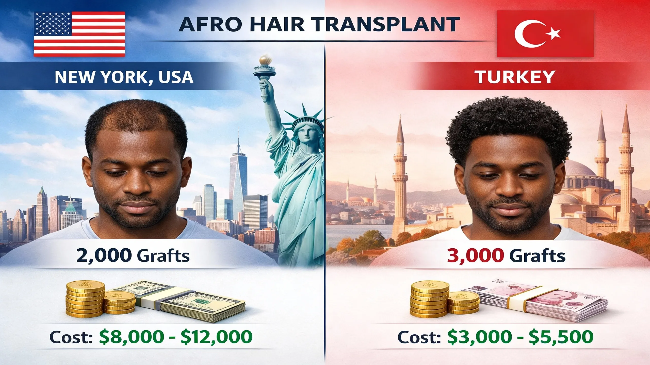 Afro Hair Transplant Cost In Turkey