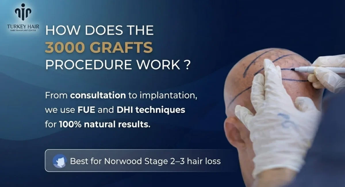 Hair Transplant Procedure Information Graphic