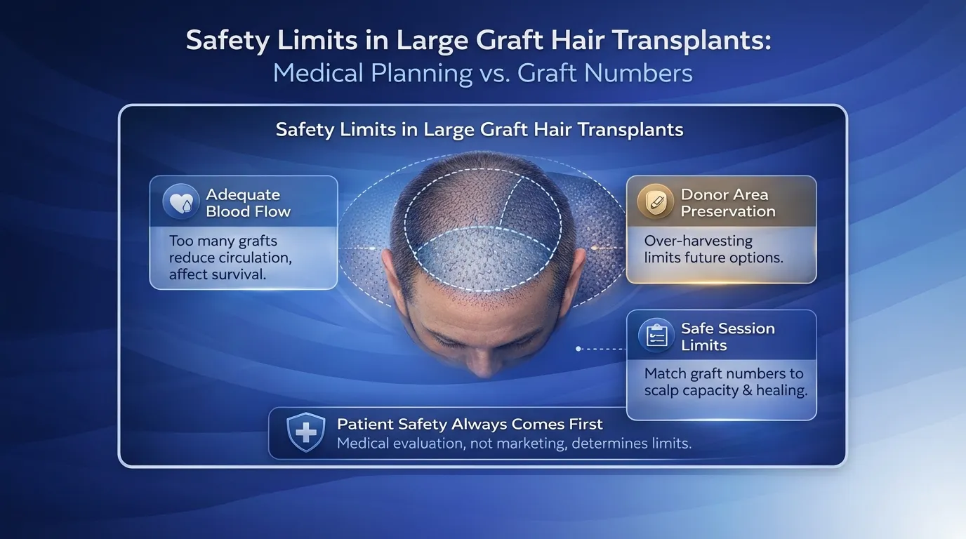 5000 Grafts Hair Transplant Turkey - Cost - Before And After 8 Safety Limits For Large Grafts Sessions