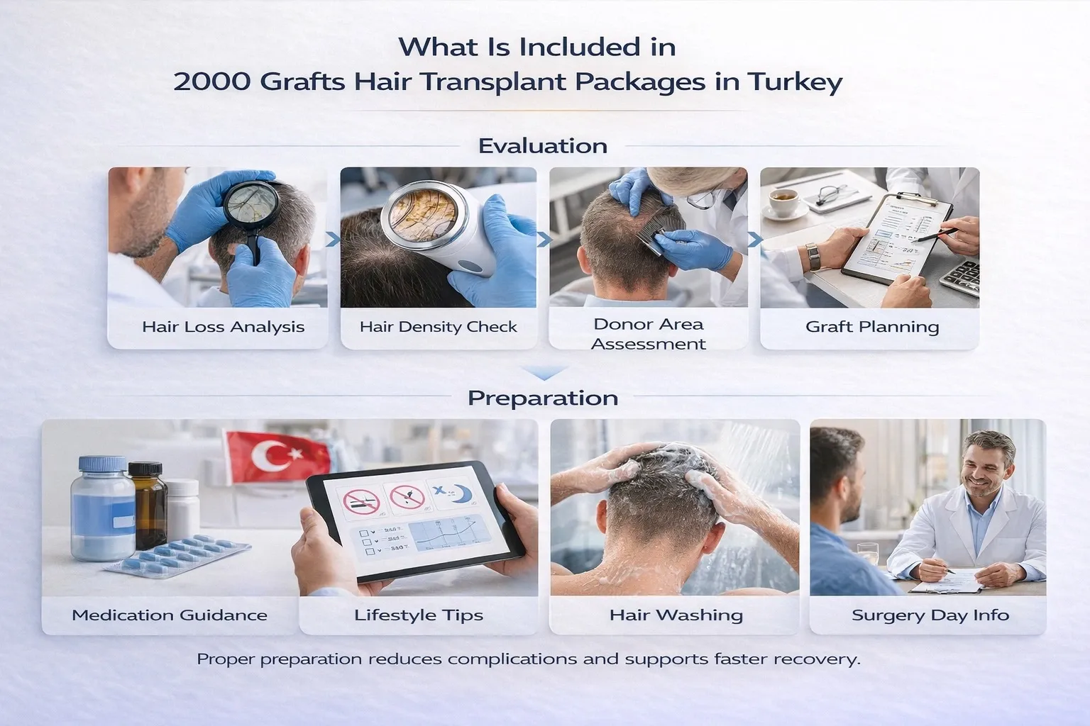 What Is Included In 2000 Grafts Hair Transplant Packages In Turkey For International Patients