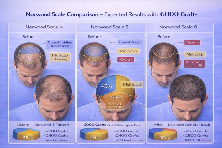 6000-Grafts-Enough-For-Norwood-Scale-768X512 6000 Grafts Hair Transplant Turkey – Cost – Before And After