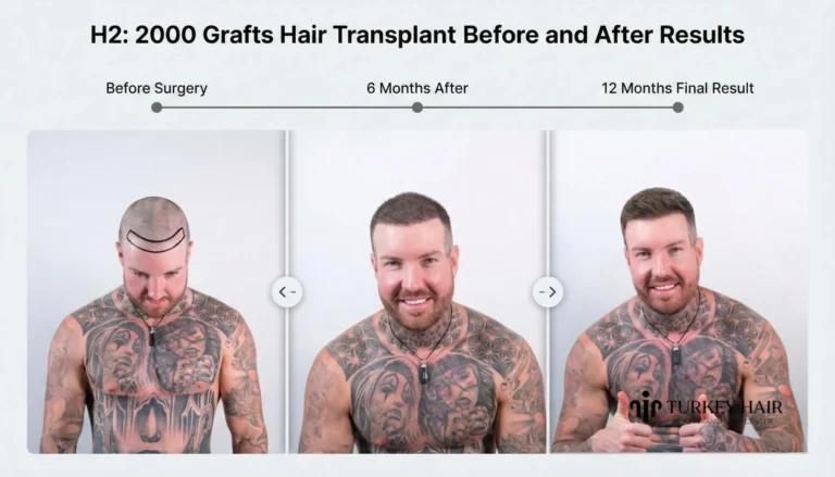 Before-And-After-Result-768X439 2000 Grafts Hair Transplant In Turkey – Cost &Amp; Before After