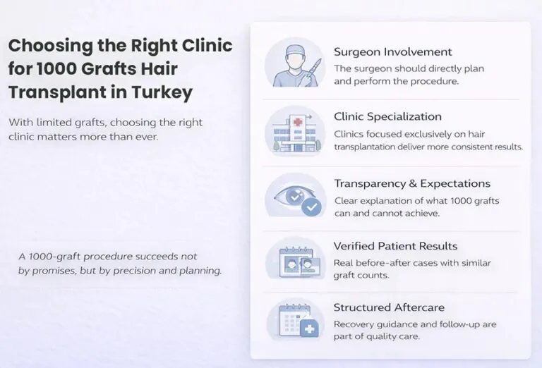 Choosing-The-Right-Clinic-For-1000-Grafts-Hair-Transplant-In-Turkey-768X522.Jpg 1000 Grafts Hair Transplant In Turkey – Cost – Before And After