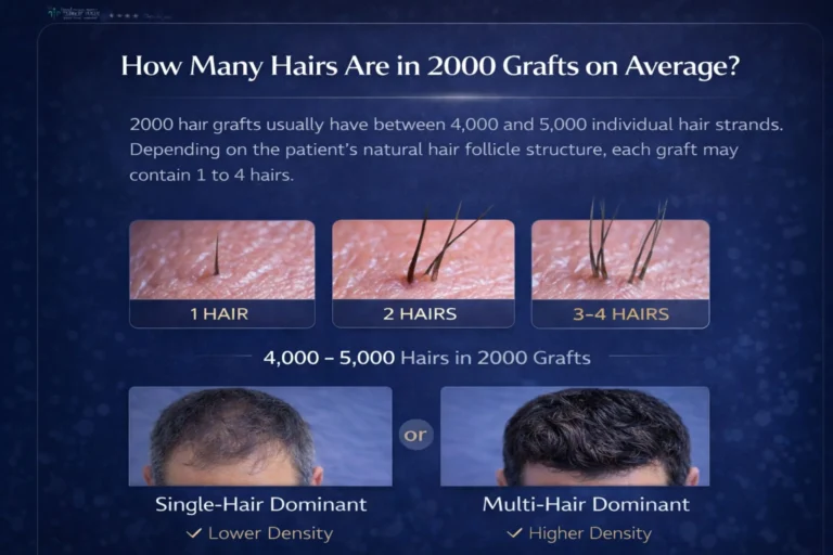 How-Many-Hairs-Are-In-2000-Grafts-On-Average-768X512 2000 Grafts Hair Transplant In Turkey – Cost &Amp; Before After