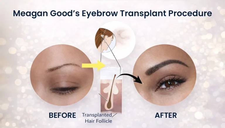 Meagan-Good-Eyebrow-Transplant-Procedure-768X439 Meagan Good Eyebrow Transplant Before And After