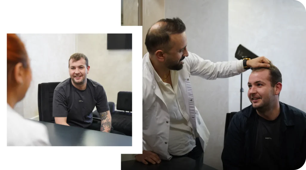 Consultation And Hair Preparation Hair Transplant Consultation And Hair Shaving Before Procedure