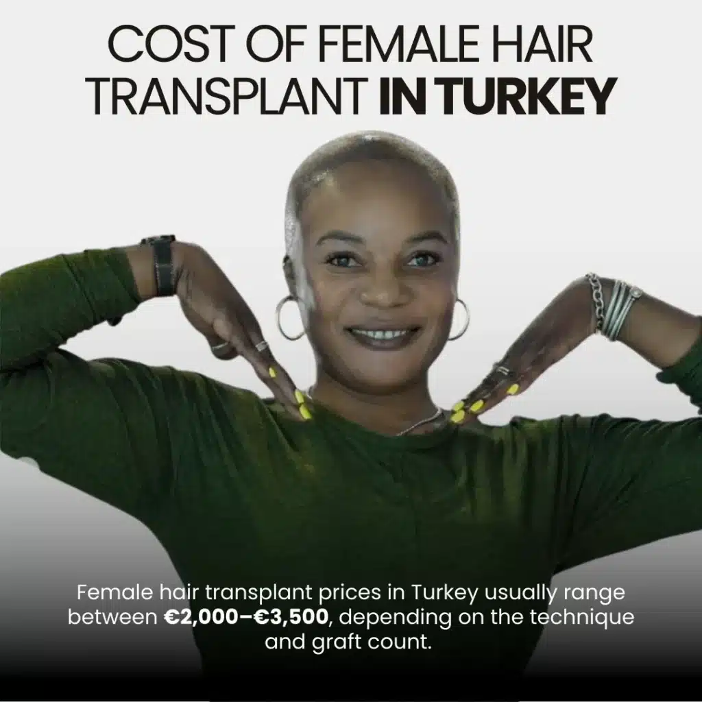 Hair Transplant For Women 11 Cost Of Female Hair Transplant In Turkey