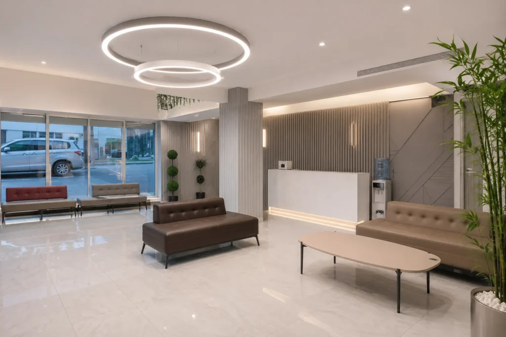 Reception at the authorised partner facility