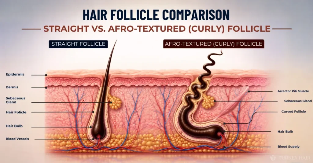 Lewis Hamilton Hair Transplant: Before &Amp; After Photos, Hairline Truth &Amp; Graft Count 4 Hair Follicle Comparison Infographic Showing Healthy And Transplanted Hair Roots