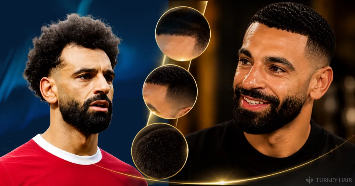 Mohamed Salah Hair Transplant: Before &Amp; After Photos, Graft Count &Amp; Expertanalysis 3 Mohamed Salah Hair Transformation, Mohamed Salah Before And After Hair Transplant, Mohamed Salah Restored Hairline, Hairline Reconstruction, Celebrity Hair Restoration, Natural Hair Transplant Results, Football Player Hair Transplant