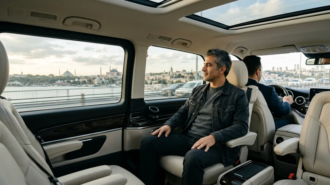 Private airport transfer service for a hair transplant patient in Istanbul.