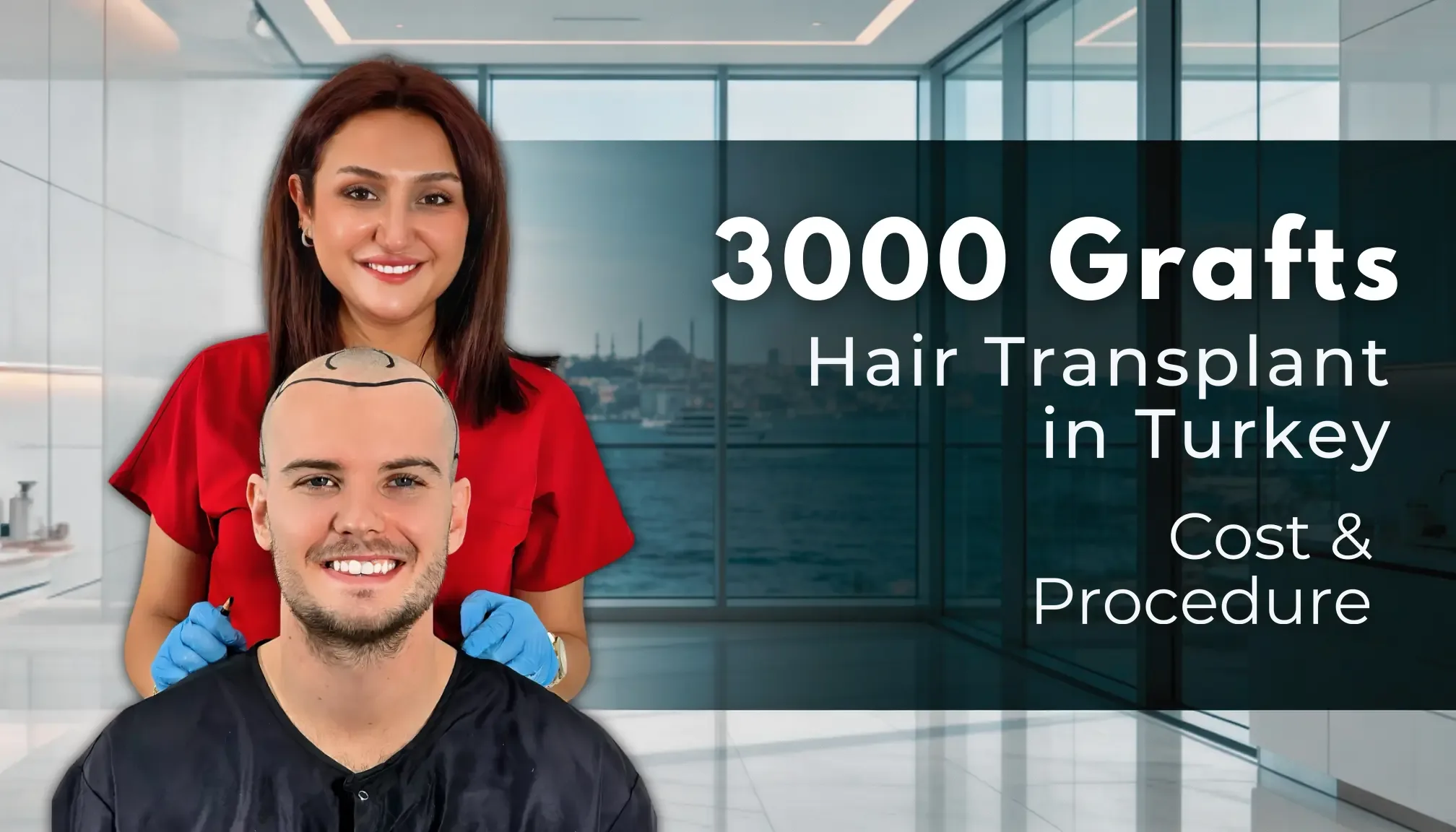 3000 greffons hair transplant analysis