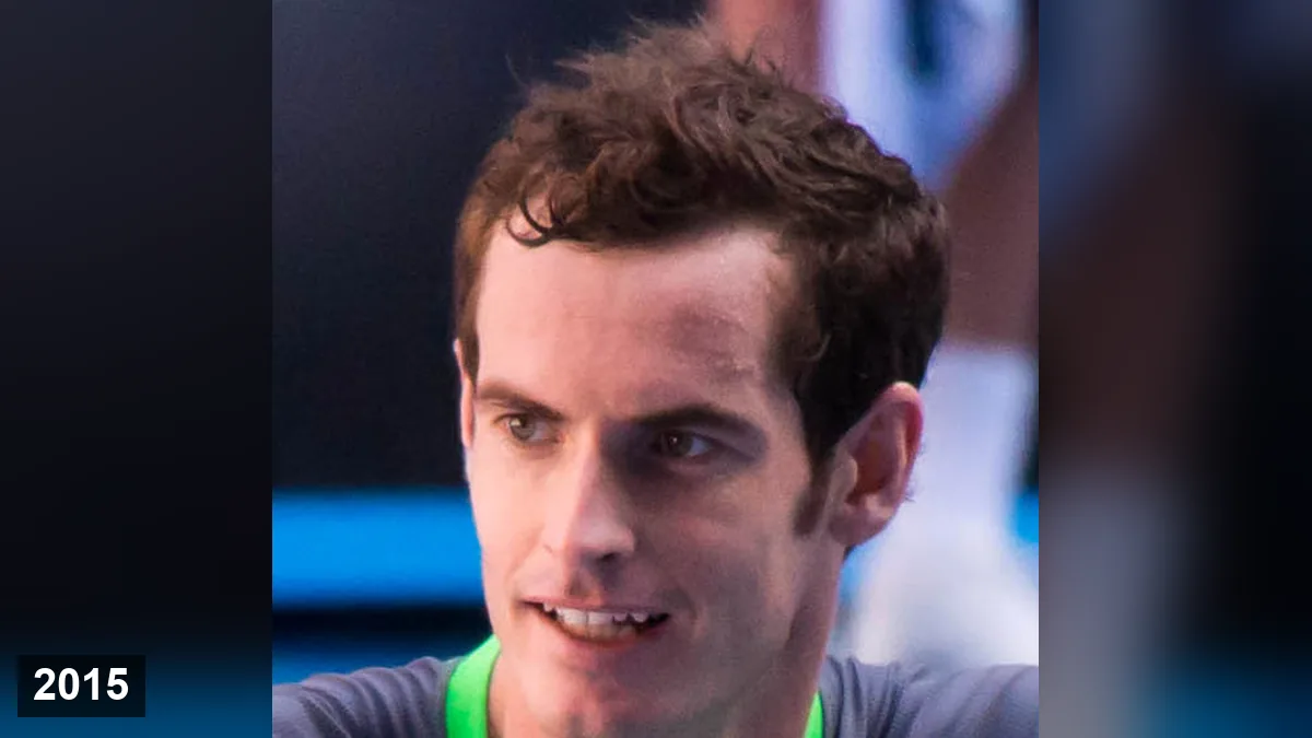 Andy Murray après sa victoire au troisième tour de l'Open d'Australie, en janvier 2015
