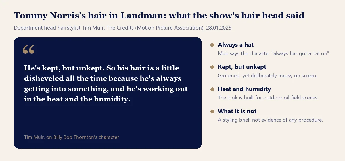 Billy Bob Thornton hair in Landman