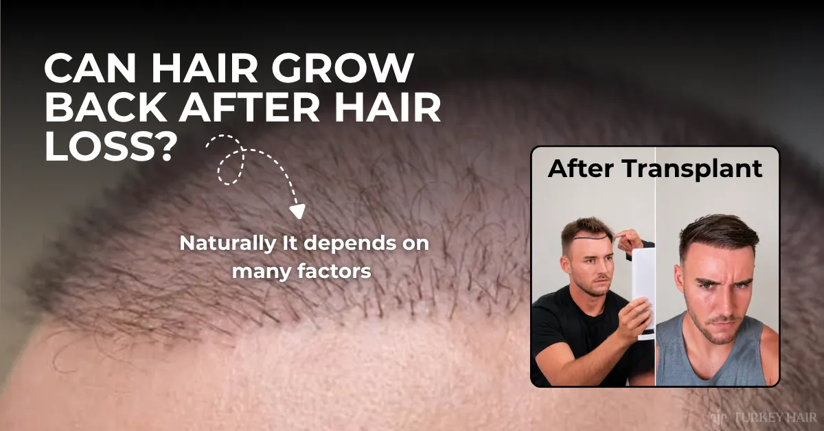 hair growth after transplant, can hair grow back, transplanted hair results, hair recovery timeline