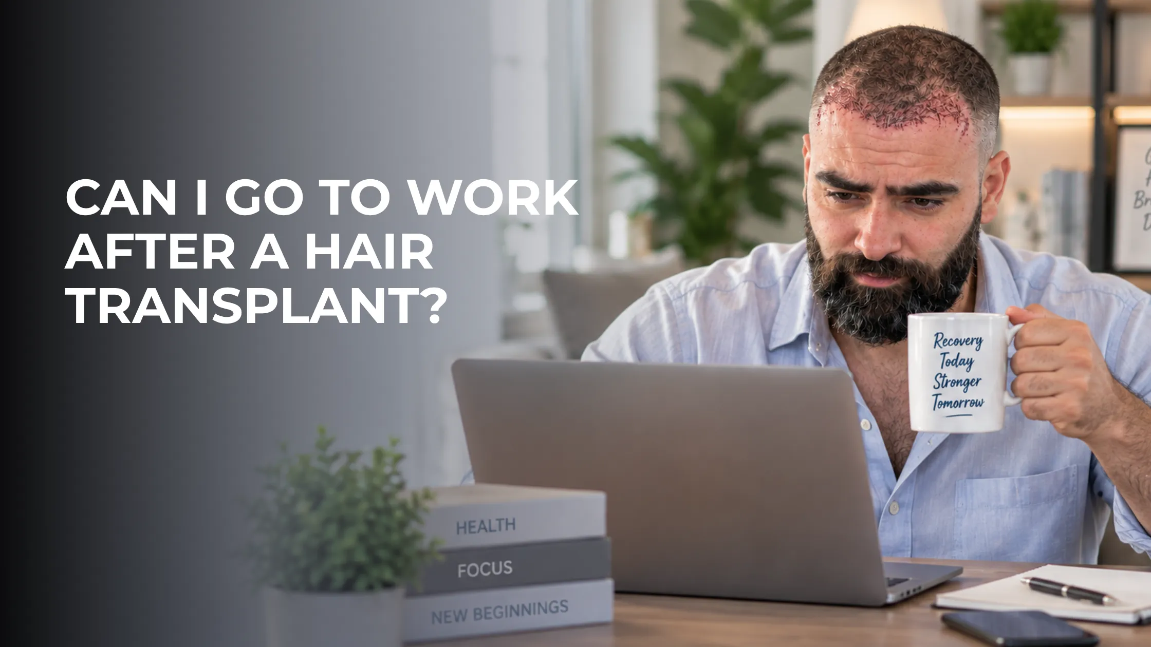 can I work after hair transplant, hair transplant recovery guide, returning to work after hair transplant, post hair transplant care