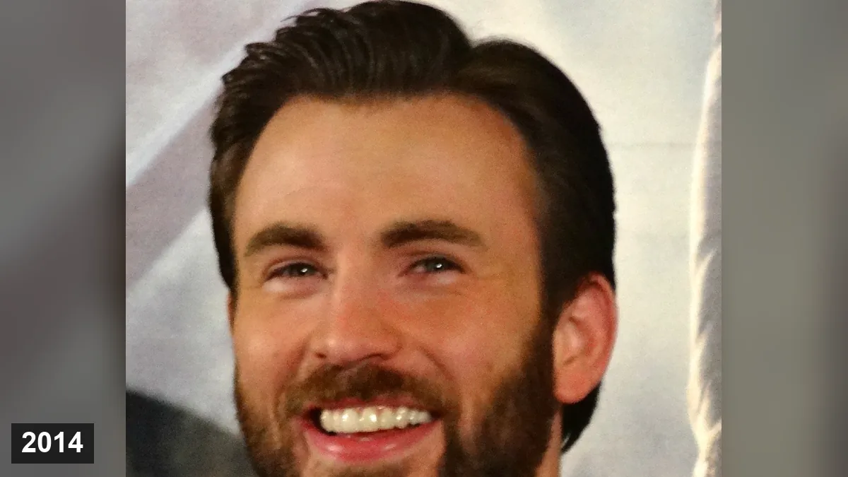 Chris Evans lors d'une conférence de presse en 2014