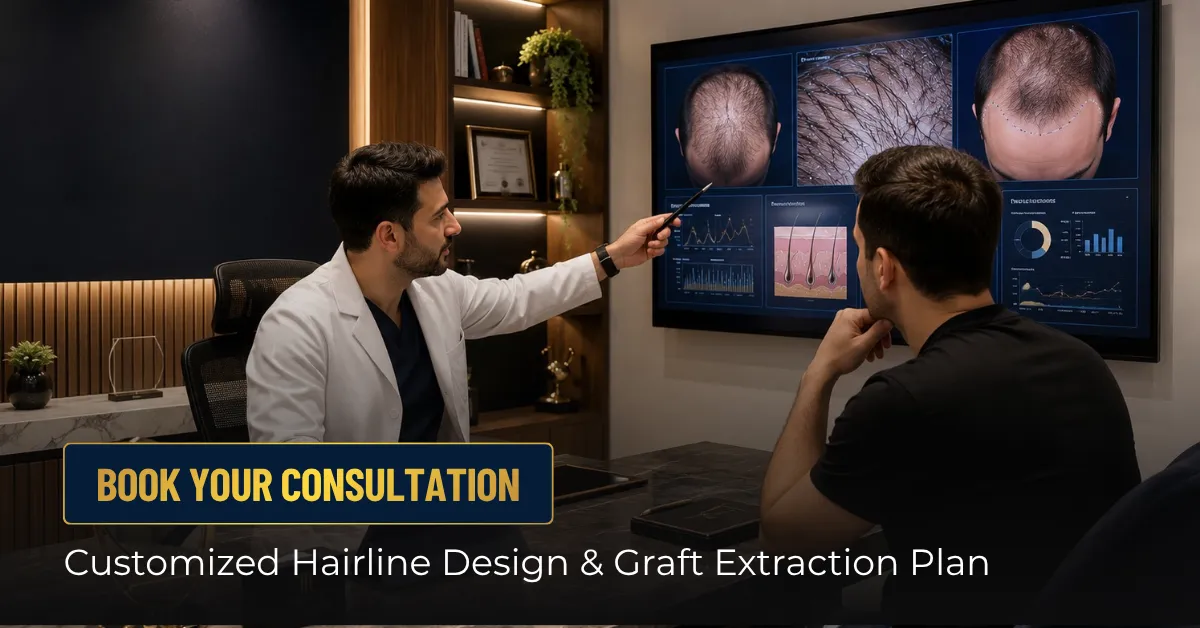 Chris Evans hairline design, Chris Evans graft extraction plan, Chris Evans donor area analysis, Chris Evans consultation analysis, hair transplant planning, Turkey Hair Center