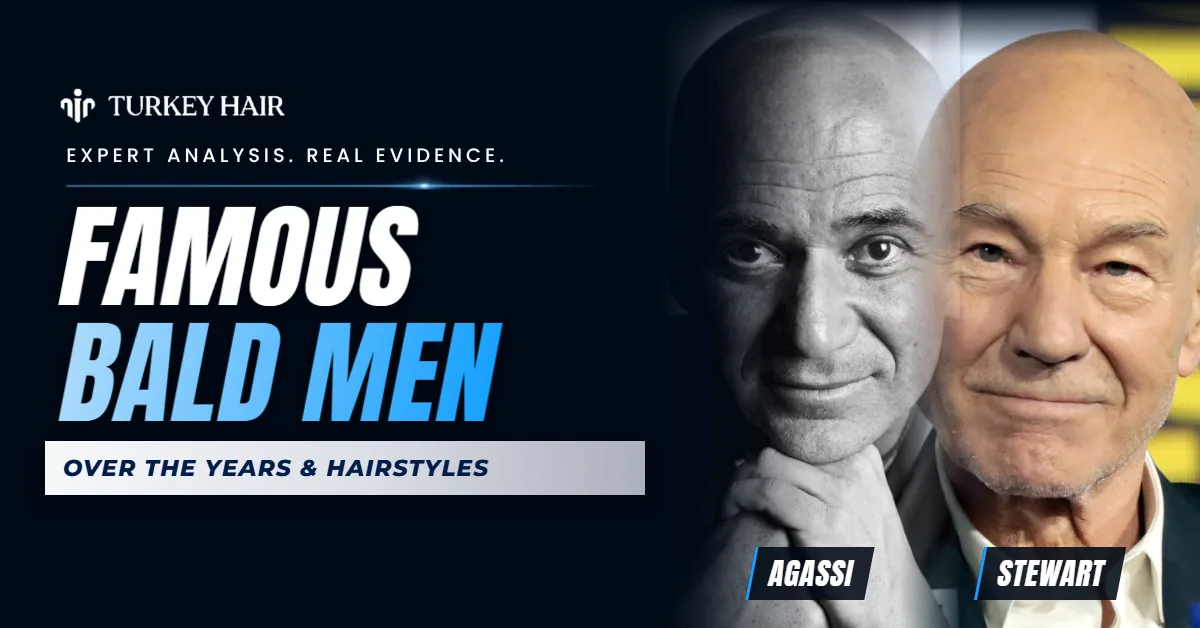 Famous Bald Men: Over the Years & Hairstyles hair transplant analysis