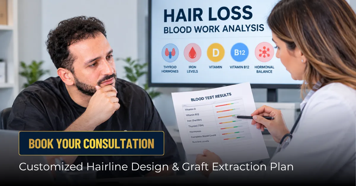 hair loss consultation, graft extraction plan, hair analysis process, custom hairline design