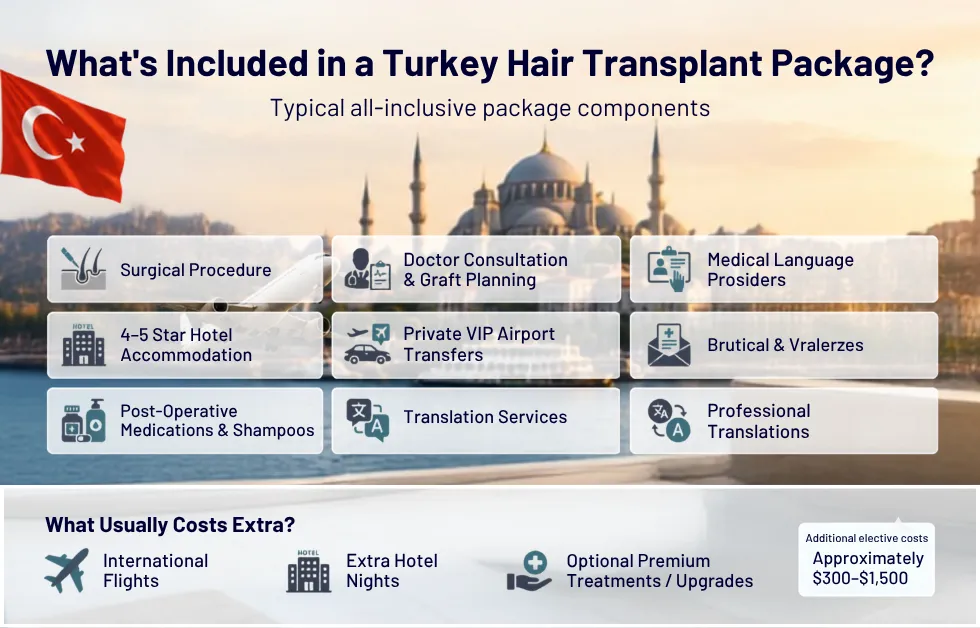 How Much Is Hair Replacement? Turkey Cost, Grafts, Packages & Results