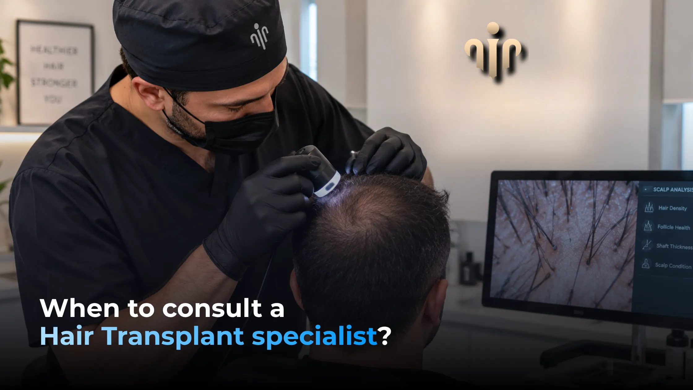 hair transplant consultation, DHT hair loss assessment, scalp analysis, hair restoration planning
