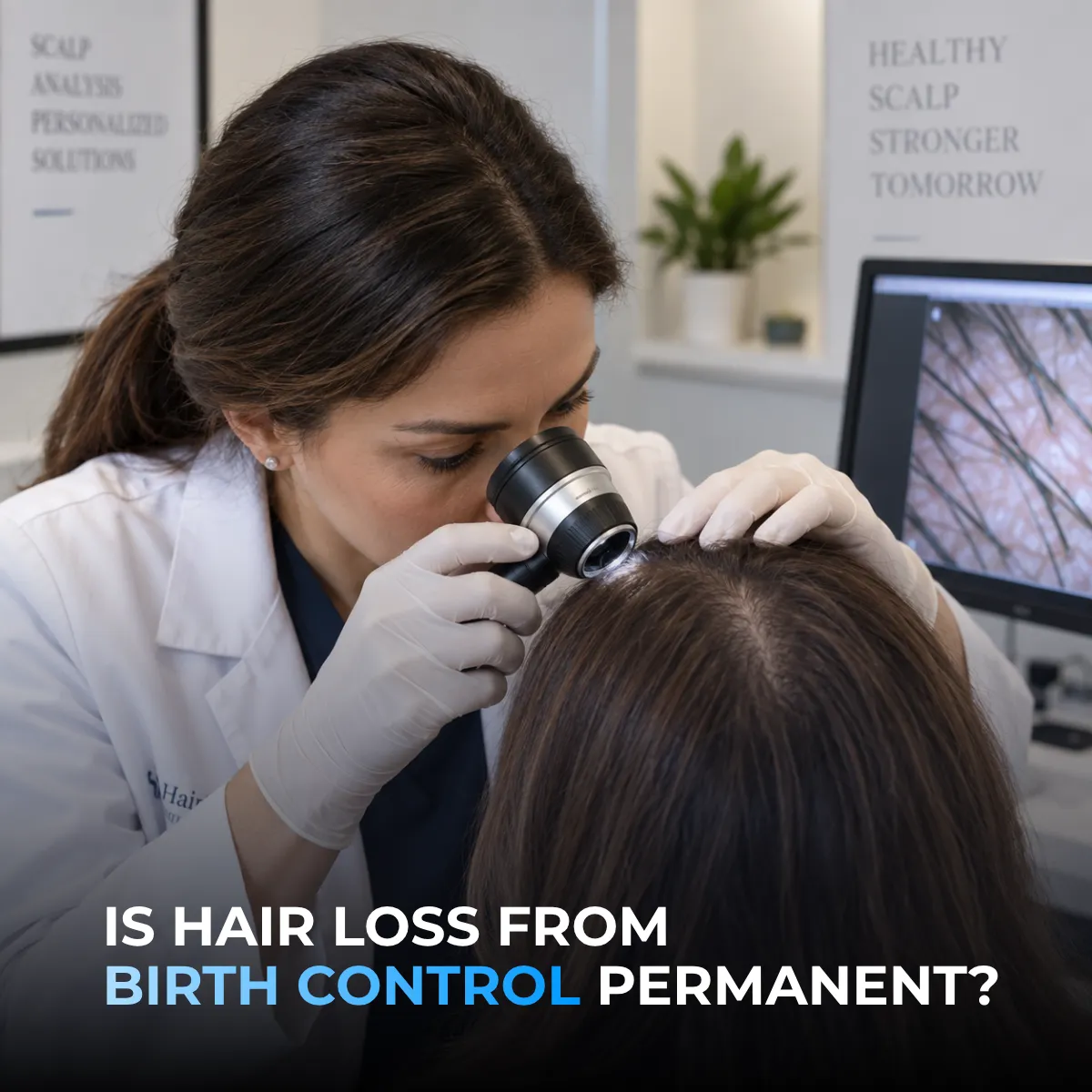 birth control methods, hair loss risk, hormonal contraception, female pattern hair loss