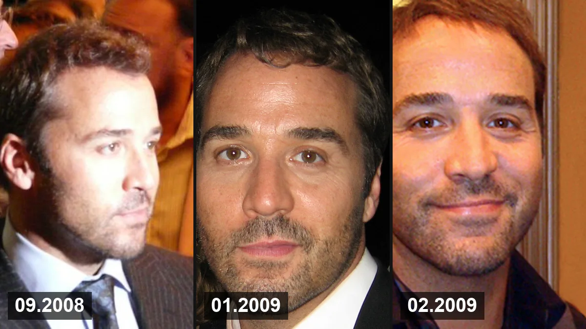 Jeremy Piven en septembre 2008, janvier 2009 et février 2009