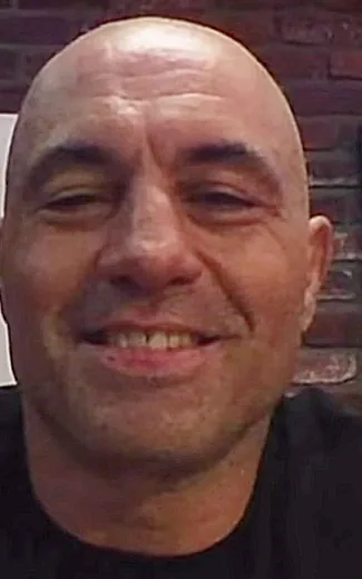 Joe Rogan with a shaved head in a 2017 video still