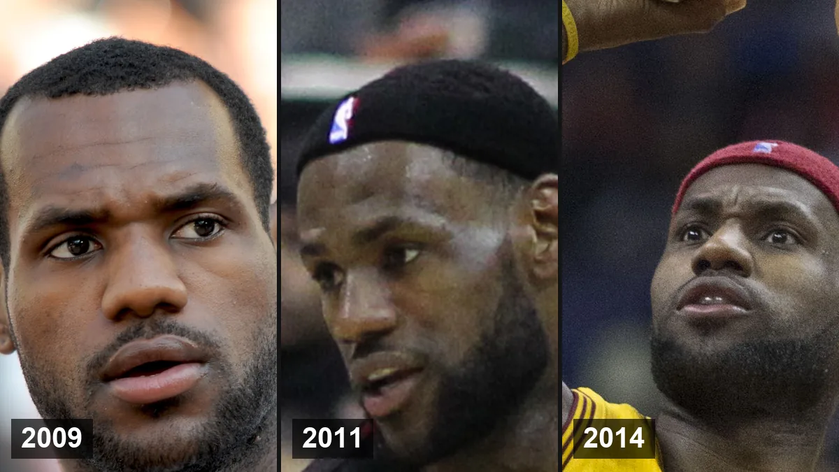 LeBron James en 2009, 2011 et 2014