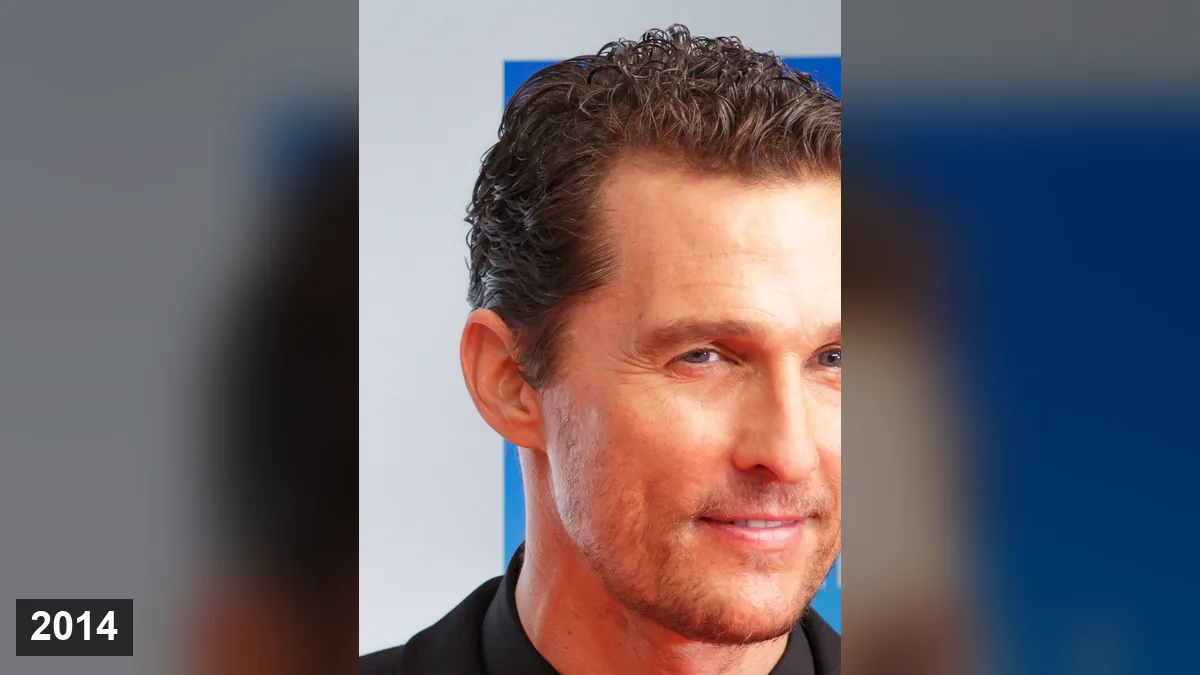 Matthew McConaughey à la cérémonie Goldene Kamera de Berlin, en février 2014