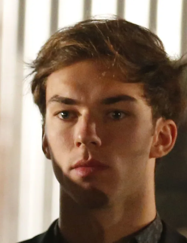Pierre Gasly in January 2018 with a forward-swept fringe