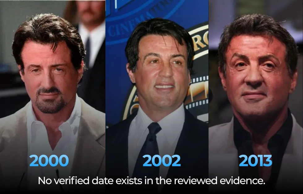 Sylvester Stallone Hair Transplant: Before & After
