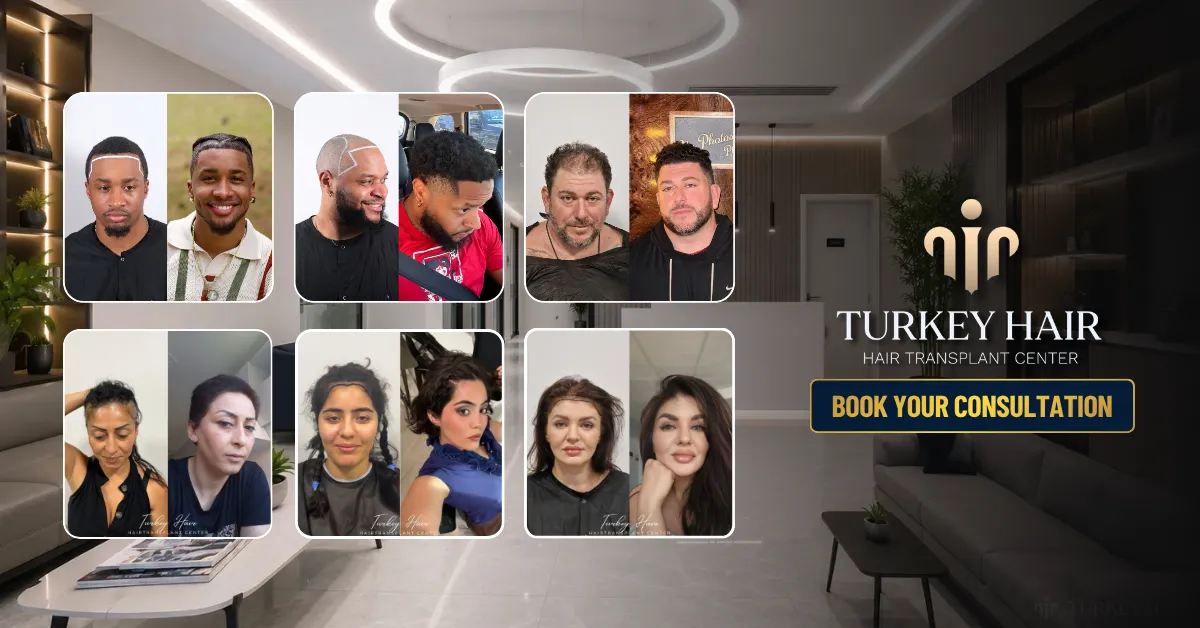 hair transplant results, turkey hair center patients, natural hair transformation