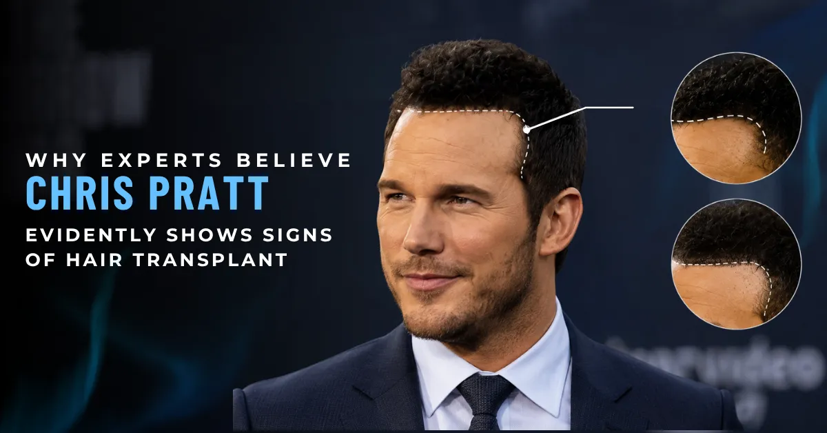 La ligne frontale de Chris Pratt avant et après, montrant un recul temporel et une restauration subséquente.