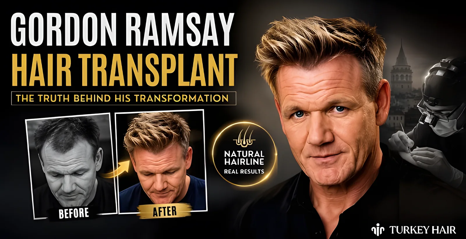 Gordon Ramsay Hair Transplant: Before & After Photos Analyzed